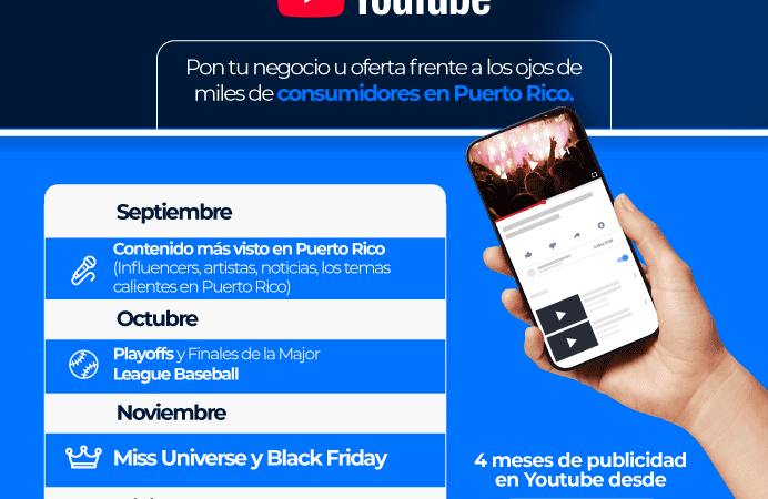 De septiembre a diciembre: lleva tu negocio a YouTube